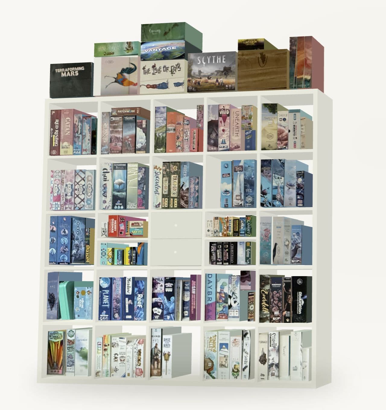 The game shelf in 3D